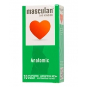 Презервативы анатомической формы Masculan Anatomic - 10 шт. - Masculan - купить с доставкой в Краснодаре