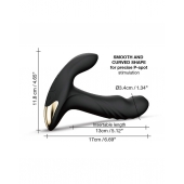 Черный вибромассажер простаты Multi P-Joy с 3 моторами - Dorcel - в Краснодаре купить с доставкой