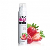 Массажная хрустящая пенка Tickle My Body Strawberry с ароматом клубники - 150 мл. - Love to Love - купить с доставкой в Краснодаре