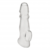 Прозрачная насадка для пениса Girthy Penis Enhancing Sleeve Extension - 17,1 см. - BlueLine - в Краснодаре купить с доставкой
