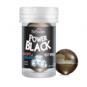 Интимный гель Power Black Hot Ball с охлаждающе-разогревающим эффектом (2 шарика по 3 гр.) - HotFlowers - купить с доставкой в Краснодаре