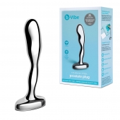 Стальной стимулятор простаты Stainless Steel Prostate Plug - 11,5 см. - b-Vibe - в Краснодаре купить с доставкой