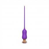 Фиолетовый тонкий стимулятор Nipple Vibrator - 23 см. - I-MOON - купить с доставкой в Краснодаре