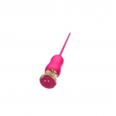 Розовый тонкий стимулятор Nipple Vibrator - 23 см. - I-MOON - купить с доставкой в Краснодаре