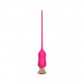 Розовый тонкий стимулятор Nipple Vibrator - 23 см. - I-MOON - купить с доставкой в Краснодаре