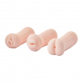 Набор из 3 мастурбаторов The Girl Next Door Tina - Dream Toys - в Краснодаре купить с доставкой