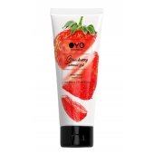 Лубрикант на водной основе OYO Aroma Gel Strawberry с ароматом клубники - 75 мл. - OYO - купить с доставкой в Краснодаре