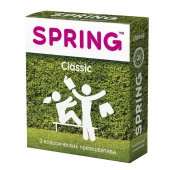 Классические презервативы SPRING CLASSIC - 3 шт. - SPRING - купить с доставкой в Краснодаре