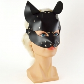 Черная кржаная маска Pussy - Sitabella - купить с доставкой в Краснодаре
