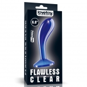 Синяя анальная втулка Flawless Clear Prostate Plug 6.0 - 15 см. - Lovetoy - в Краснодаре купить с доставкой