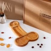 Деревянное блюдо для подачи в форме члена (32,5 х 20 х 1,7 см) - Сима-Ленд - купить с доставкой в Краснодаре