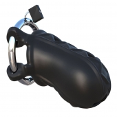 Черный замок верности Extreme Silicone Cock Blocker - Pipedream - купить с доставкой в Краснодаре