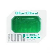 Зеленый мастурбатор-стимулятор Tenga Uni Emerald - Tenga - в Краснодаре купить с доставкой