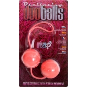 Вагинальные мягкие шарики MARBILIZED DUO BALLS PINK - Seven Creations