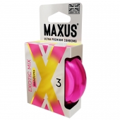 Ароматизированные презервативы Maxus Exotic Mix - 3 шт. - Maxus - купить с доставкой в Краснодаре
