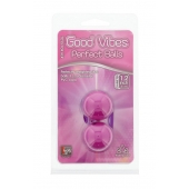 Фиолетовые вагинальные шарики на мягкой сцепке GOOD VIBES PERFECT BALLS - Dream Toys