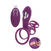 Фиолетовая эрекционная вибронасадка Halo Halo C-Ring Sleeve - Toy Joy - в Краснодаре купить с доставкой
