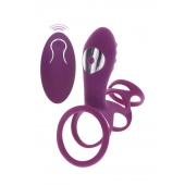 Фиолетовая эрекционная вибронасадка Halo Halo C-Ring Sleeve - Toy Joy - в Краснодаре купить с доставкой