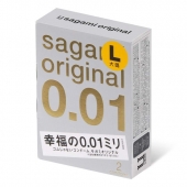Презервативы Sagami Original 0.01 L-size увеличенного размера - 2 шт. - Sagami - купить с доставкой в Краснодаре