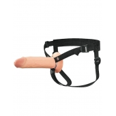 Полый страпон на ремнях 8’’ Hollow Silicone Strap-on - Pipedream - купить с доставкой в Краснодаре