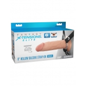 Полый страпон на ремнях 6’’ Hollow Silicone Strap-on - Pipedream - купить с доставкой в Краснодаре