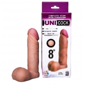 Фаллическая насадка для страпона UNICOCK 8  - 20 см. - LOVETOY (А-Полимер) - купить с доставкой в Краснодаре