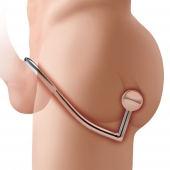 Кольцо на пенис с анальным стимулятором Stainless Steel Anal Hook   Cock Ring - BlueLine - в Краснодаре купить с доставкой