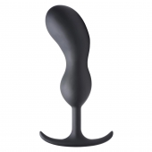 Черный массажер простаты с утяжелителями Premium Silicone Weighted Prostate Plug XL - 20,8 см. - XR Brands - в Краснодаре купить с доставкой