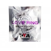 Прозрачное виброкольцо с двумя вибропульками - Toyfa Basic - в Краснодаре купить с доставкой