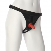 Трусики со штырьком для фиксации насадок Ultra Harness with Plug - Doc Johnson - купить с доставкой в Краснодаре