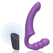 Фиолетовый безремневой страпон Straples Strap-On Dildo - Erokay - купить с доставкой в Краснодаре