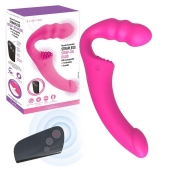Розовый безремневой страпон Straples Strap-On Dildo - Erokay - купить с доставкой в Краснодаре