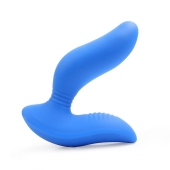 Синий вибромассажер простаты 3,5’’ Curve P-spot Massager - 12 см. - Erokay - в Краснодаре купить с доставкой