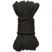 Черная верёвка для связывания и фиксации Bind Tie - 9,14 м. - Doc Johnson - купить с доставкой в Краснодаре