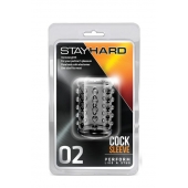 Прозрачная насадка на пенис с шишечками STAY HARD COCK SLEEVE 02 CLEAR - Blush Novelties - в Краснодаре купить с доставкой