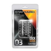 Прозрачная насадка с шипами и шишечками STAY HARD COCK SLEEVE 03 CLEAR - Blush Novelties - в Краснодаре купить с доставкой