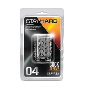 Прозрачная насадка с бороздками STAY HARD COCK SLEEVE 04 CLEAR - Blush Novelties - в Краснодаре купить с доставкой