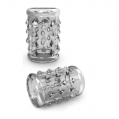 Прозрачная насадка с капельками STAY HARD COCK SLEEVE 05 CLEAR - Blush Novelties - в Краснодаре купить с доставкой