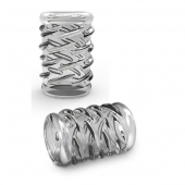 Прозрачная насадка с объёмными чёрточками STAY HARD COCK SLEEVE 06 CLEAR - Blush Novelties - в Краснодаре купить с доставкой