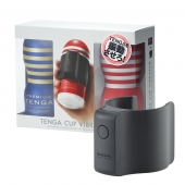 Набор Tenga Cup Vibrator 1st Set: вибратор Cup Vibrator, мастурбатор Original Vacuum Cup, мастурбатор Premium Original Vacuum Cup - Tenga - в Краснодаре купить с доставкой