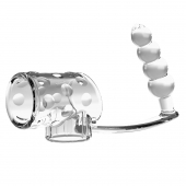 Прозрачная насадка на пенис и мошонку с анальным стимулятором Rilley - Baile - в Краснодаре купить с доставкой