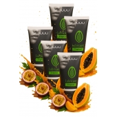 Набор из 5 съедобных лубрикантов JUJU со вкусом тропических фруктов - JuJu - купить с доставкой в Краснодаре