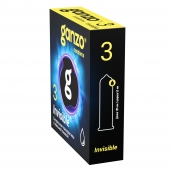 Супертонкие презервативы Ganzo Invisible - 3 шт. - Ganzo - купить с доставкой в Краснодаре