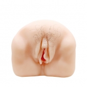 Телесный мастурбатор-вагина с оволосением и вибрацией - Baile - в Краснодаре купить с доставкой