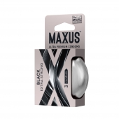 Черные утолщенные презервативы MAXUS Extra Strong с железным кейсом - 3 шт. - Maxus - купить с доставкой в Краснодаре
