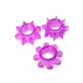 Набор из 3 лиловых эрекционных колец различной формы - Erowoman-Eroman - в Краснодаре купить с доставкой