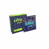 Светящиеся в темноте презервативы Expert Neon - 3 шт. - Expert - купить с доставкой в Краснодаре