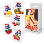 Набор из 5 саше съедобных смазок Tutti-Frutti - Биоритм - купить с доставкой в Краснодаре