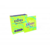 Ультратонкие презервативы Expert Invisible - 3 шт. - Expert - купить с доставкой в Краснодаре