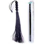 Черная силиконовая плеть - 37 см. - Boys of Toys - купить с доставкой в Краснодаре